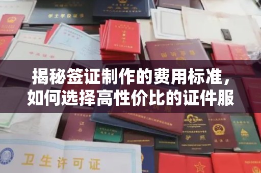 栾城揭秘签证制作的费用标准，如何选择高性价比的证件服务